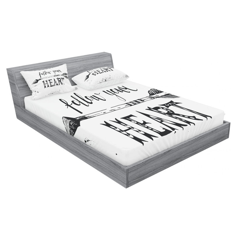 Microfiber Sheet Set, Full Sheet Set with Fitted Sheet