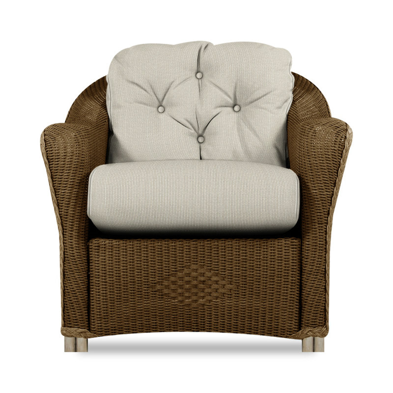 Reflections Outdoor Lounge Chair, Bark, Rollo Linen