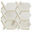 Artemis Solara Ember Geometric 12 in. x 12 in. Stone Metal Blend Mosaic Floor and Wall Tile