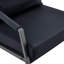 Fauteuil d'appoint en similicuir, fauteuil rembourré simple avec structure en métal noir robuste, fauteuil de lecture industriel pour salon, chambre, bureau, salle d'attente