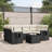 Vidaxl Patio Sofa Set Black, Cream White