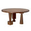 Hybrid Round Walnut Wood Dining Table