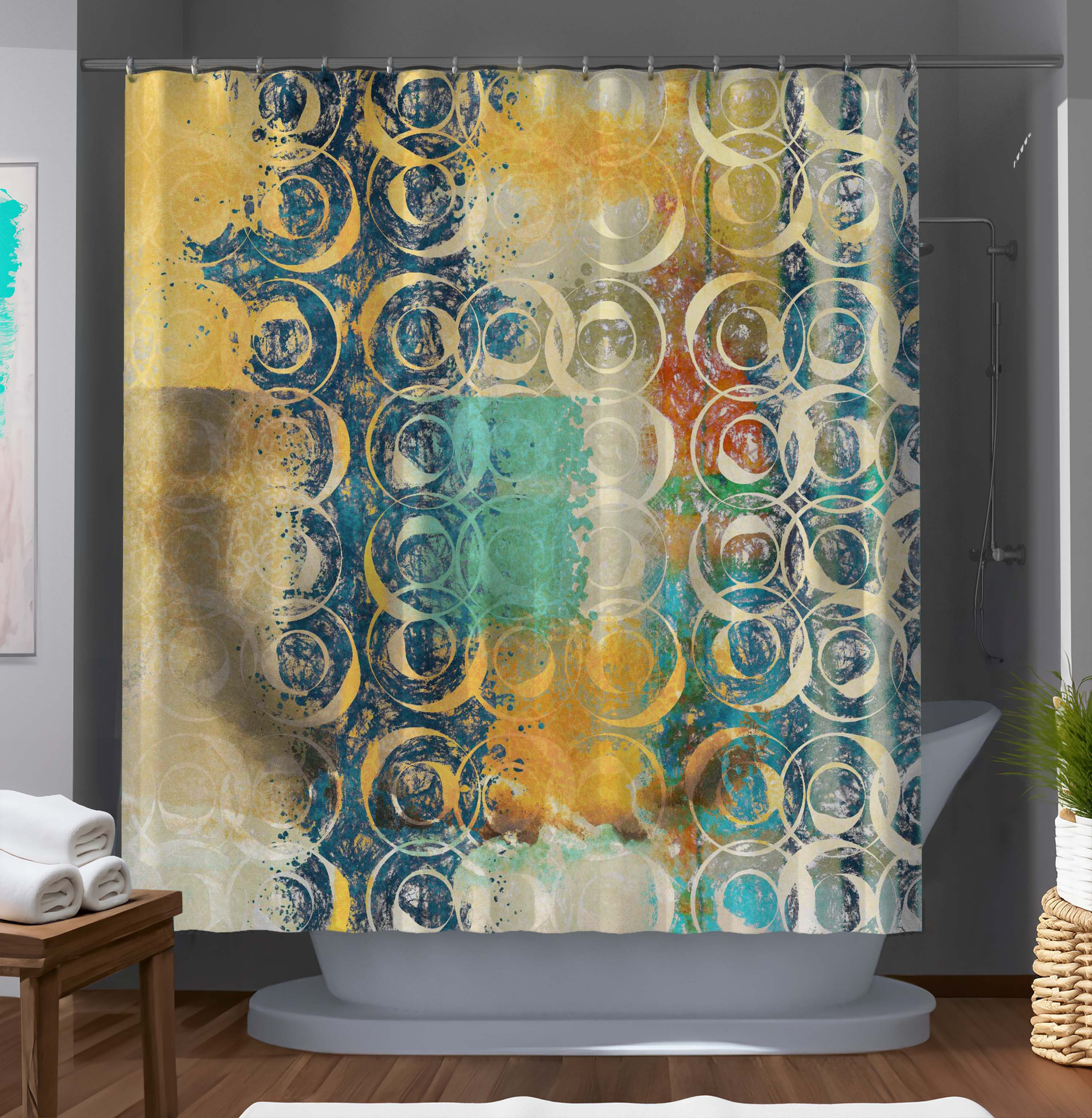 East Urban Home Genius Memorable Designer Shower Curtain - Wayfair Canada