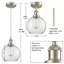 Luminaire suspendu avec abat-jour en verre sphérique-1141402646