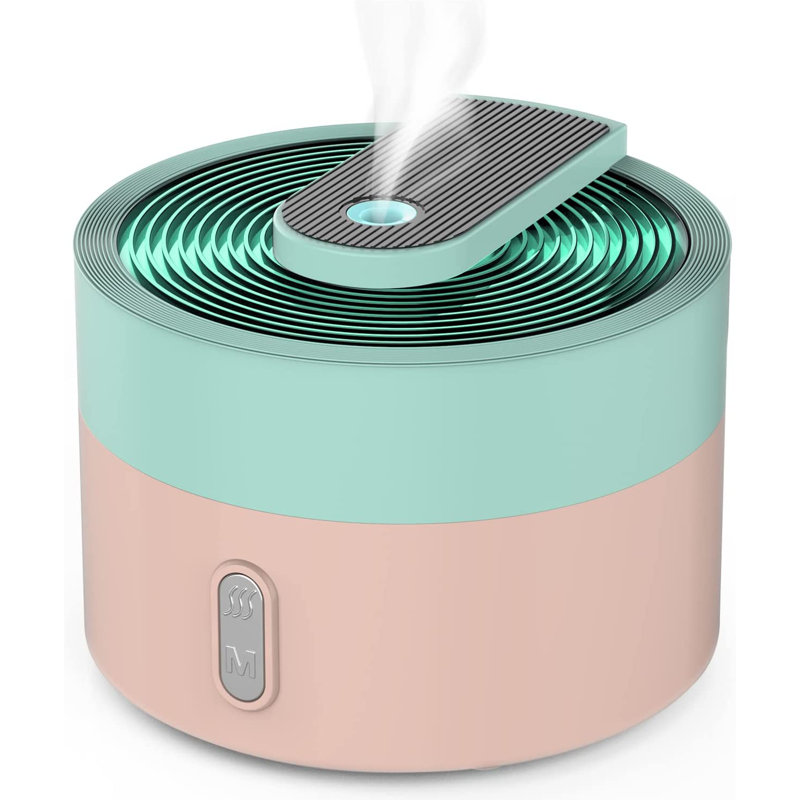 DAROMA Macaroon Sanjana Color Essential Oil Diffuser, Cyan/Pink