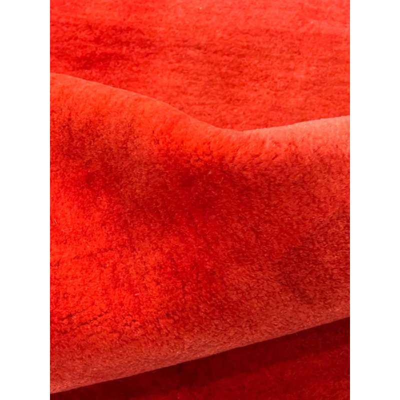 Fine Hand knotted Overdyed Gabbeh 4'9'' X 6'7''