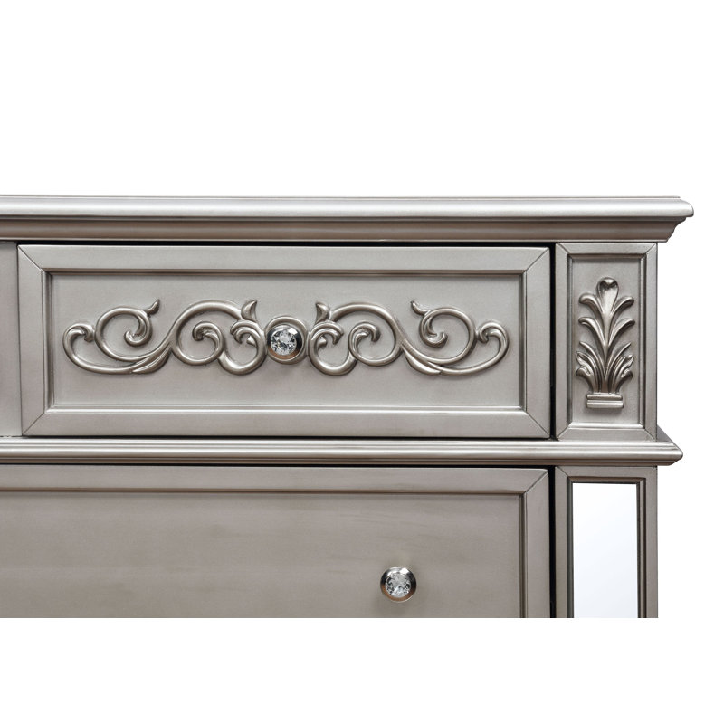 Ensemble de chambre avec grand lit plateforme 5 pièces