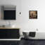 Lion dans une baignoire remplie de cadre photo unique, reproduction sur toile-97319517-97319515