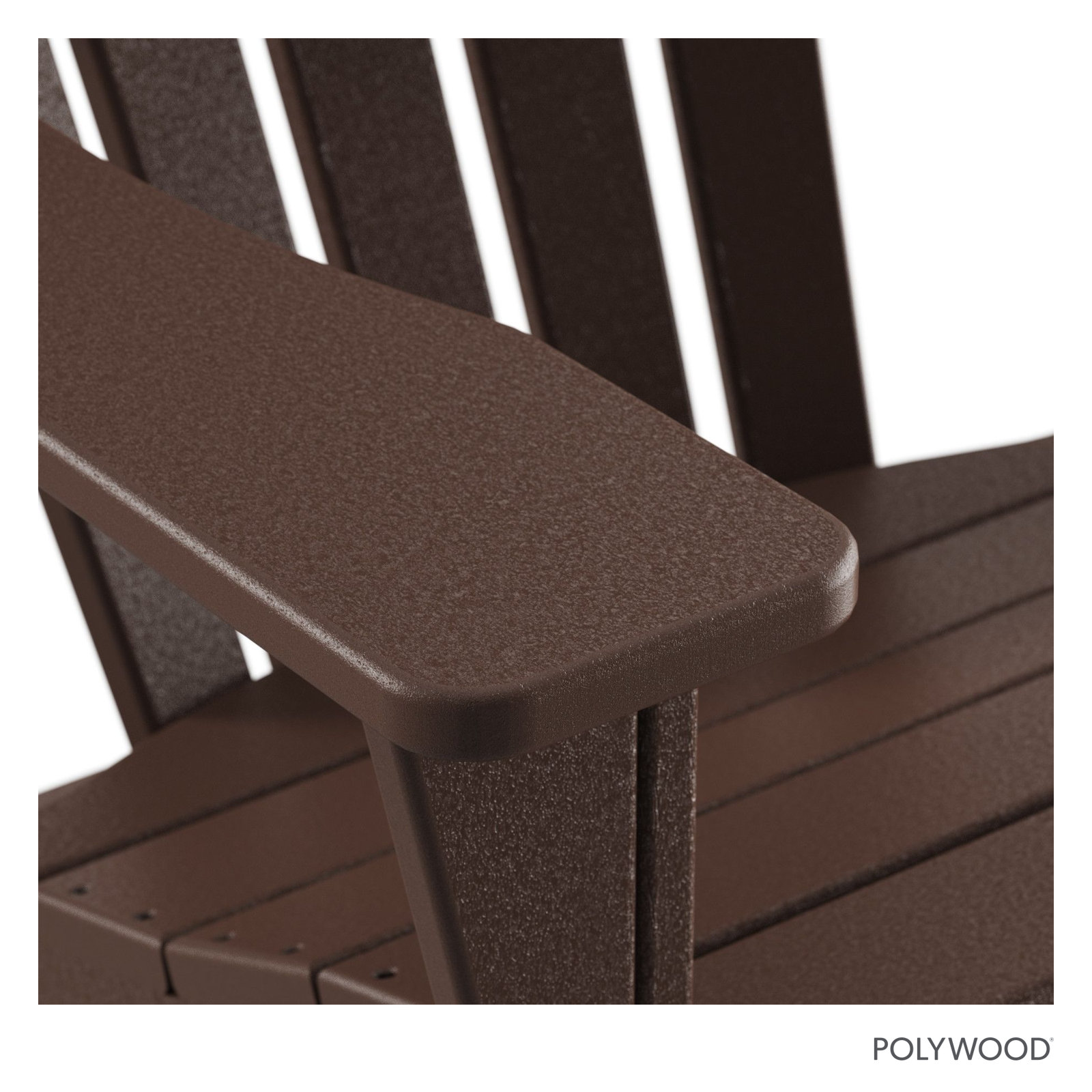POLYWOOD® Verlyn Adirondack Chair with Leg Rest, Mahogany
