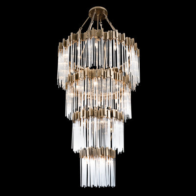 Matrix 30-Light 4-Tier Chandelier - Havana Gold
