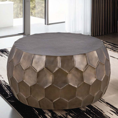 Table basse en métal avec base solide
