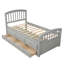 Lit plateforme simple avec rangement en bois massif et 6 tiroirs-1639813574