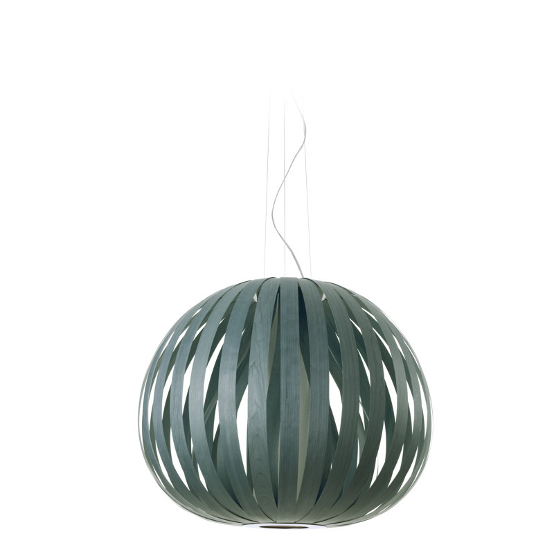 Poppy 1 - Light Pendant, E26/Medium, Natural Cherry, 17" H x 24.8" W x 24.8" D