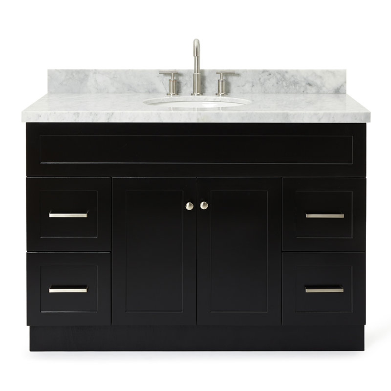 Ensemble de meuble-lavabo simple 49 po Abell, Noir