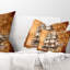 Coussin lombaire en mer d’ancien bateau