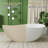 63" Egg-Shaped Wavy Curves Solid Surface Bathtub, Freestanding Seamless Deep Soak Tub with Drain & Overflow – Spa Sanctuary for Luxury Bathrooms-101056273