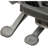 Backed Adjustable Height Ergonomic Lab Stool with Footring Wheels