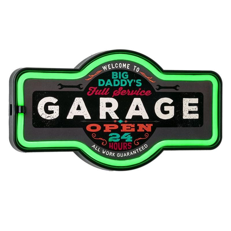 Enseigne lumineuse DEL Big Daddy's Garage