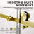 UKS05 51 in. to 55 in. x 76 in. H Frameless Sliding Shower Door in Satin Brass with 3/8 in. (10mm) Clear Glass-120905049-121327024