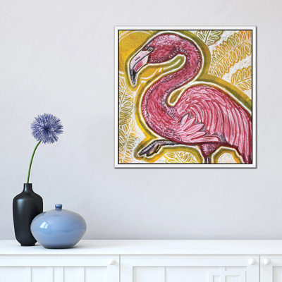 Pink Flamingo by Lynnette Shelley - Painting on Canvas