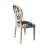 Blue Fowl & Fruit Jacquard Dining Chair