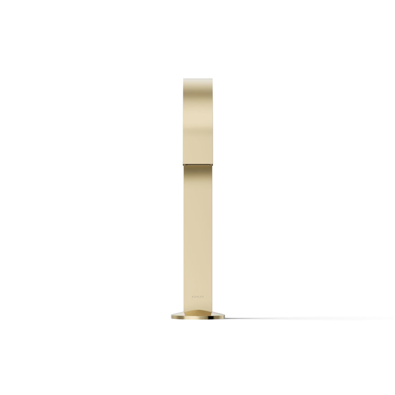 Components Bathroom Sink Spout with Ribbon Design, Gold