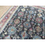 Tapis noir Serapi antique noué à la main 8 po 10 x 12 po G12153