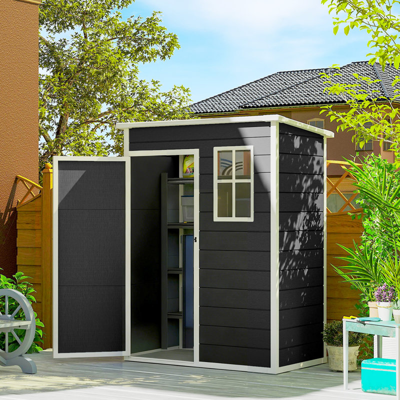 Garden Storage Shed, Black