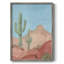 Sunny Saguaro II, reproduction encadrée - bois massif-436534481
