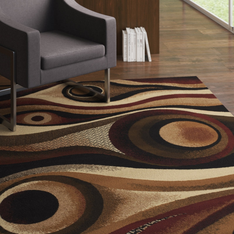 Tapis beige / brun Bainum, Rectangle 7 pi 10 po x 10 pi 6 po