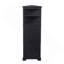 Armoire de rangement triangulaire en panneau de fibres à densité moyenne avec 3 tiroirs et tablettes réglables pour la salle de bain, la cuisine ou le salon-635016970