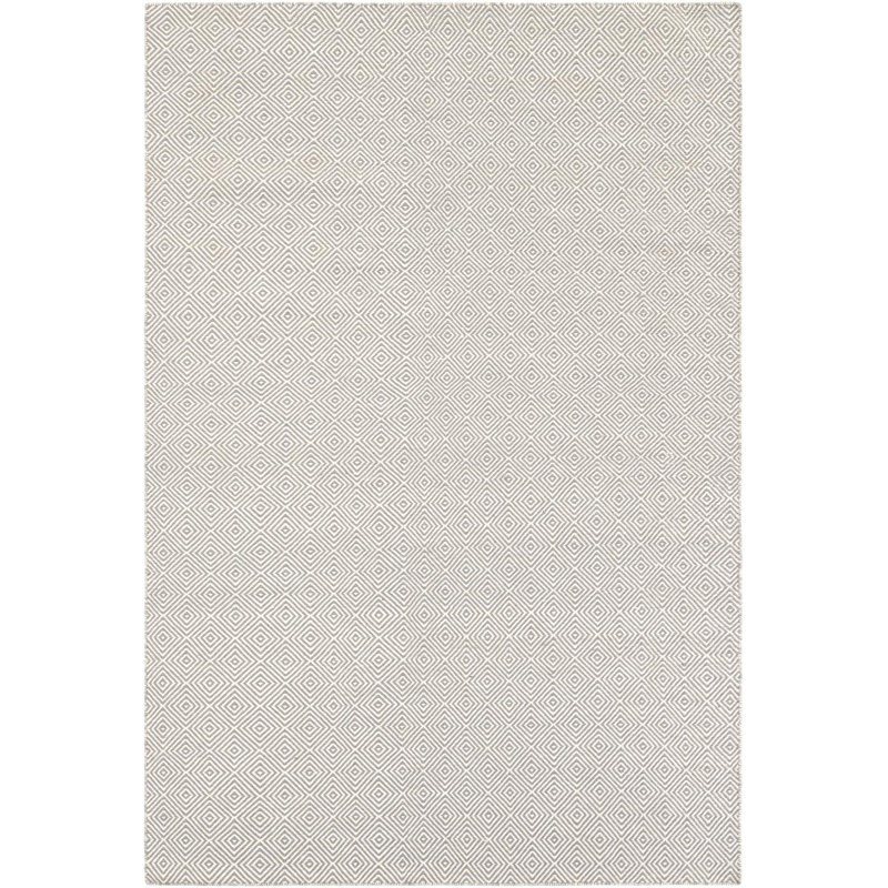 Tapis contemporain contemporain gris, Rectangle 6'1" x 9'