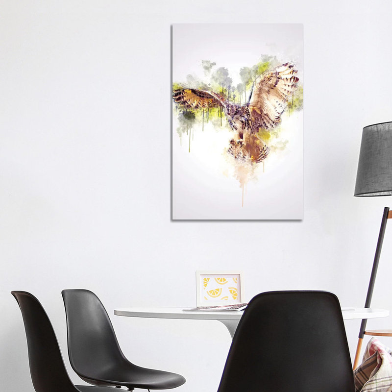 Owl 1 Piece Wrapped Canvas Painting, 101.6cm H x 66.04cm W x 1.905cm D