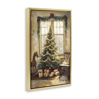 Cadre flottant de Noël pour fenêtre, design par Petal Prints Design