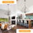 Gurpriya 12 - Light 36 inch 3-Tier Black/Gold Classic / Traditional Chandelier for Dining Room-572715770