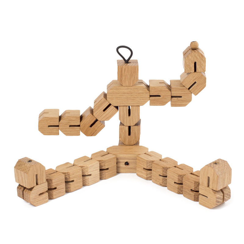 Spring Kitchen Wood 1 Piece Trivet, Oak, 19.5cm H x 9cm W x 2cm D