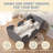 Toddler Floor Bed Frame with Removable Safety Rails and Storage Bag, Kids Bed for Girl and Boys, Standard Crib Size Portable Beds, Safety Upholstered Child Beds, Low to Floor Design-565397053