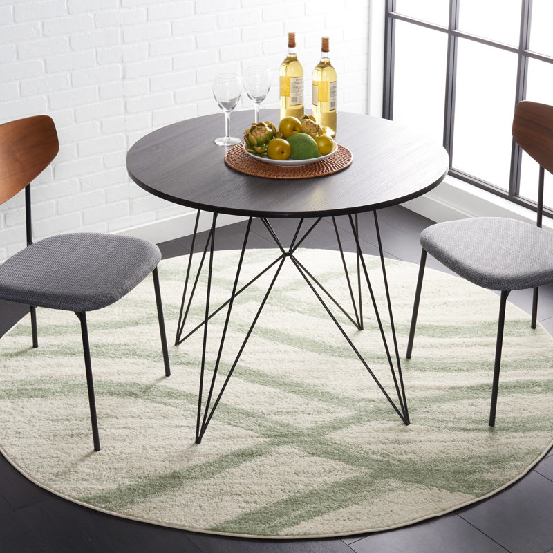 Chiemela Performance Abstract Rug, Square 4'