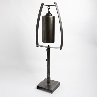 Spring Top Sound Sculpture-Natural Iron