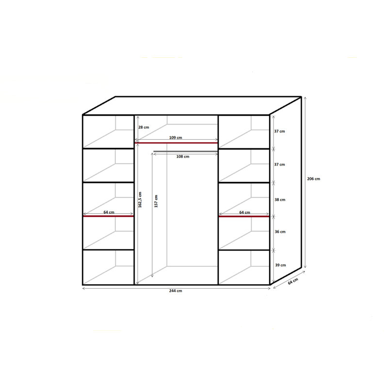Maxi 2 Door Wardrobe