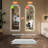 65" X 21" Full Length Arch Led Mirror. Dimmable, Shatter-. Mountable Versatile. Bright For Makeup. . . Two Color Lights. -Proof Shatterproof. For Bedroom, Bathroom. Reflection. Adjustable Brightness.