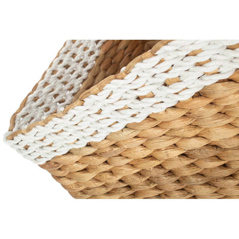 World Menagerie Wicker Water Hyacinth Soft Storage Basket