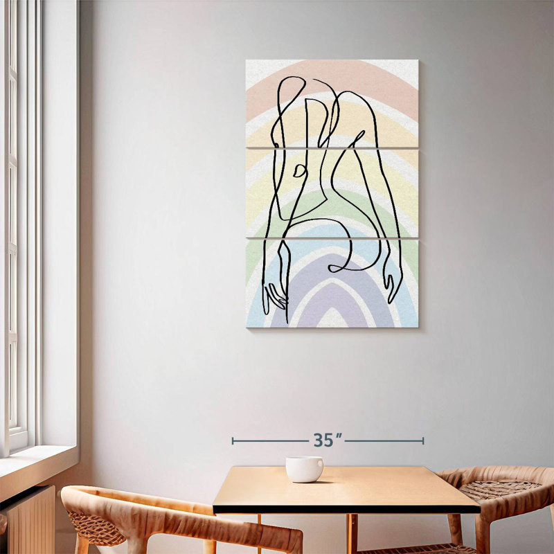 Hiltrun One Line Pride Curves, 57" H x 36" W