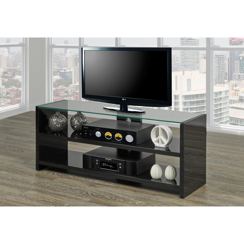 Ridgee Unfinished TV Stand for TVs up to 60", Black