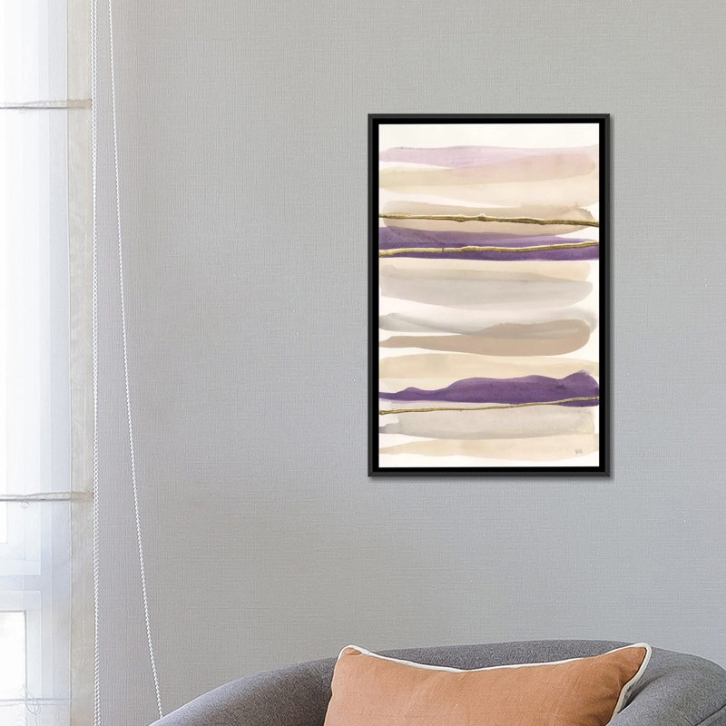 «Gilded Amethyst II Crop» par Chris Paschke, impression sur toile, H 26 po x l 18 po x P 1,5 po, Pas de tapis