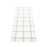 Ada Geometric Area Rug in White/Gray