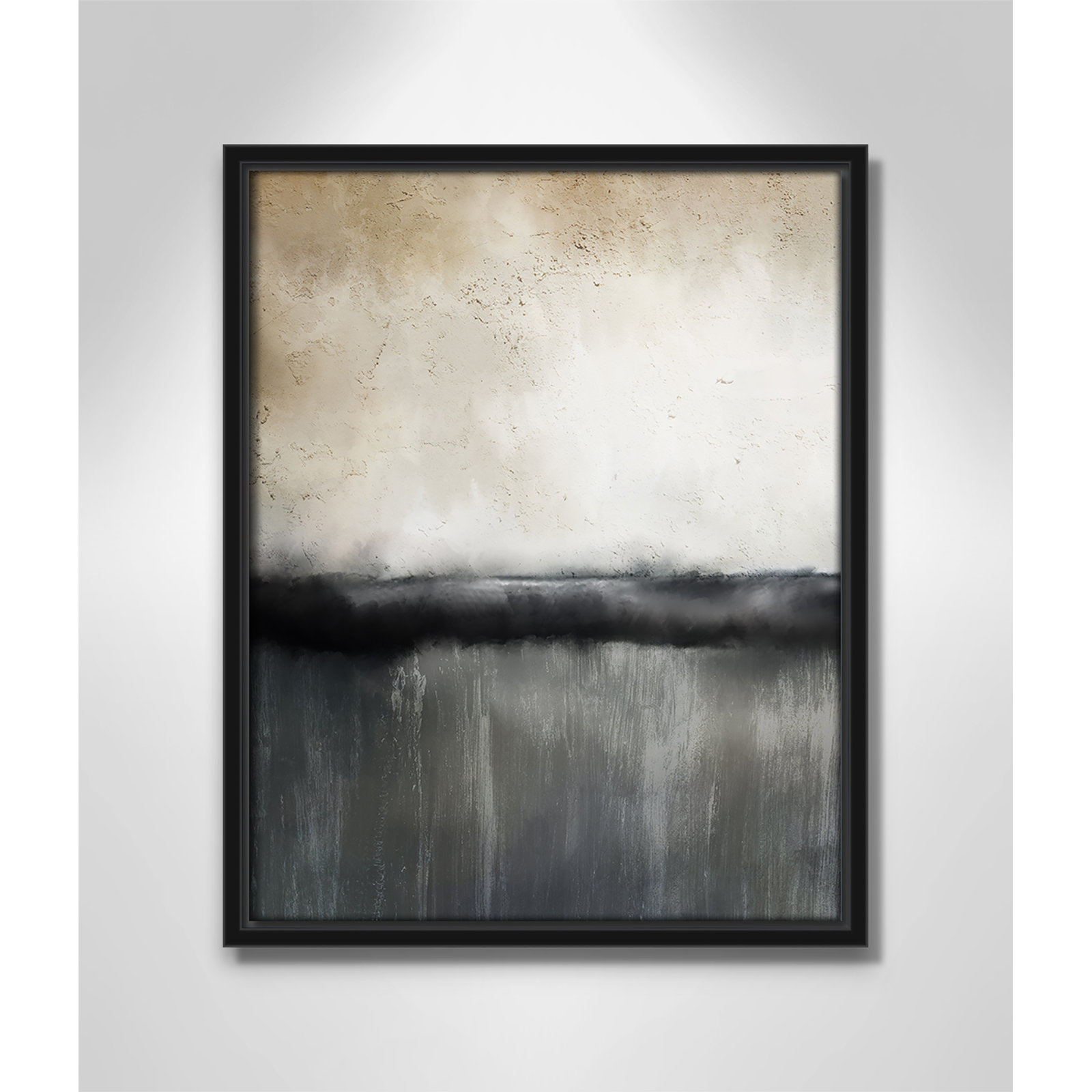 Sunset by Kimberly Allen Print, Picture Framed Canvas, 21.5" H x 17.5" W, Black