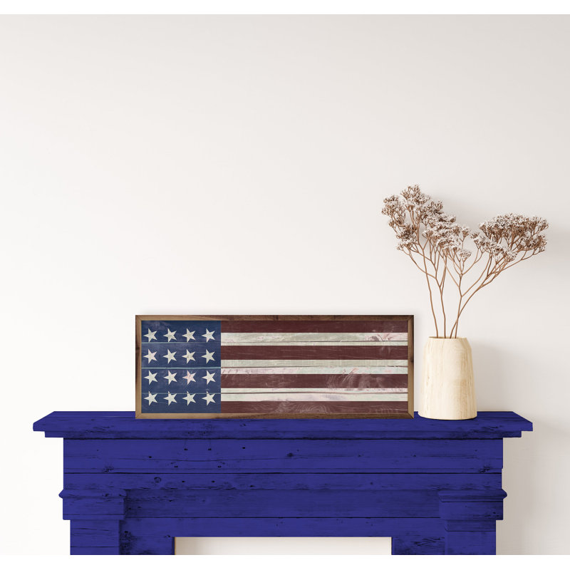 Primitive Flag, 4" H x 12" W
