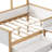 Full Size Wooden House Bed With Drawer, Desk And Bookshelf For Children Or Guest Room