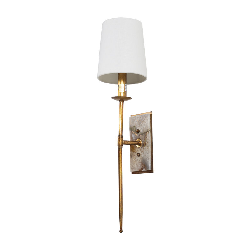Garnet 1-Light Wallchiere, Gold